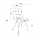 Стул ROM D, d24 BLACK LUX\черный (120987) 