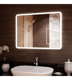 Зеркало Континент Demure Led 800х600 с бесконтактным сенсором ЗЛП371