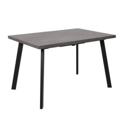 Стол BORG-120, раздвижной 120(160)х80 см, Дымчатая керамика/Чёрный