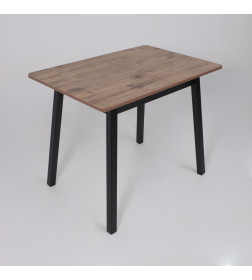 Стол TIRK RADIAL-94, раздвижной 94(126)х64 см, Дуб Веллингтон/Чёрный