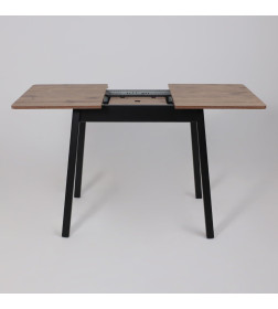 Стол TIRK RADIAL-94, раздвижной 94(126)х64 см, Дуб Веллингтон/Чёрный