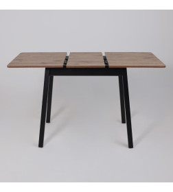 Стол TIRK RADIAL-94, раздвижной 94(126)х64 см, Дуб Веллингтон/Чёрный