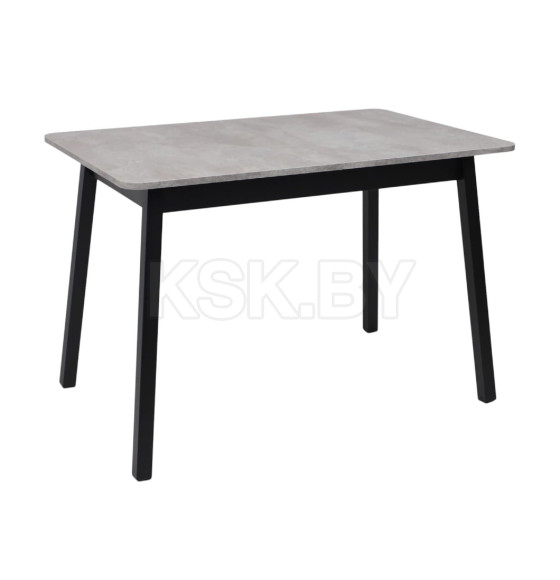 Стол TIRK RADIAL-110, раздвижной 110(142)х70, Серый сланец/Чёрный (120053) 