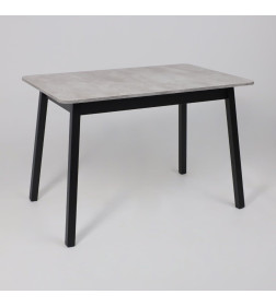 Стол TIRK RADIAL-110, раздвижной 110(142)х70, Серый сланец/Чёрный