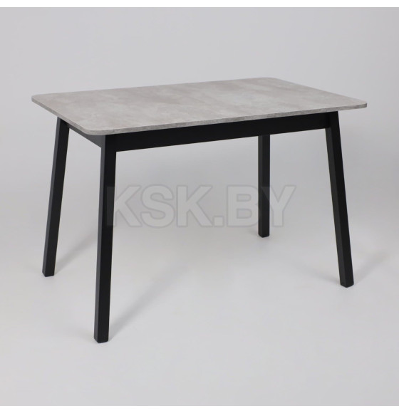 Стол TIRK RADIAL-110, раздвижной 110(142)х70, Серый сланец/Чёрный (120053) 