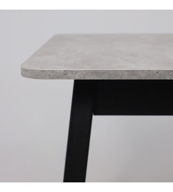 Стол TIRK RADIAL-110, раздвижной 110(142)х70, Серый сланец/Чёрный