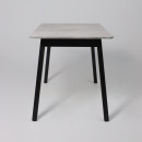 Стол TIRK RADIAL-110, раздвижной 110(142)х70, Серый сланец/Чёрный (120053) 