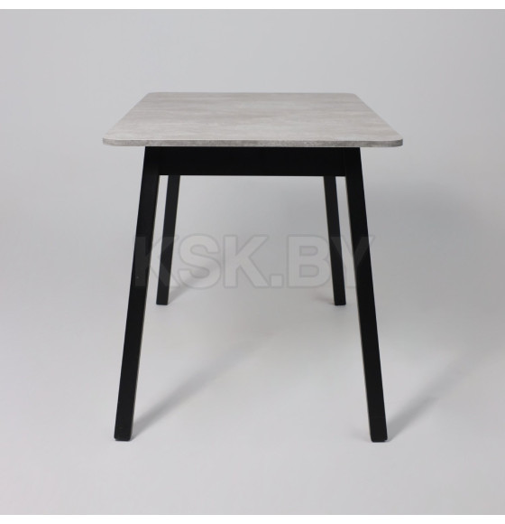 Стол TIRK RADIAL-110, раздвижной 110(142)х70, Серый сланец/Чёрный (120053) 