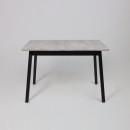 Стол TIRK RADIAL-110, раздвижной 110(142)х70, Серый сланец/Чёрный (120053) 