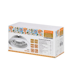 Светильник встраиваемый СВ 01-08 GX53 220 В 50 Гц, белый (упак. 10 шт.) TDM Народный SQ0359-0104