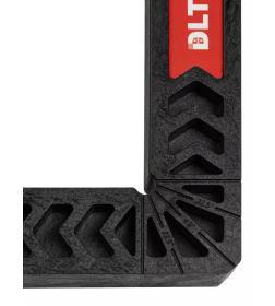 Угольник столярный пластиковый 160 х160 мм черный DLT 86710