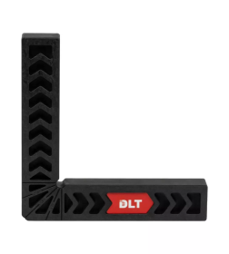 Угольник столярный пластиковый 160 х160 мм черный DLT 86710