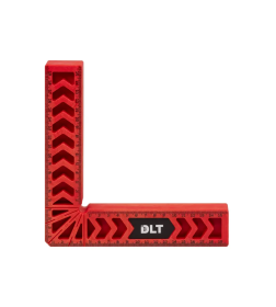Угольник столярный пластиковый 160 х160 мм красный DLT 86700