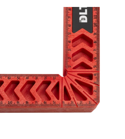 Угольник столярный пластиковый 160 х160 мм красный DLT 86700