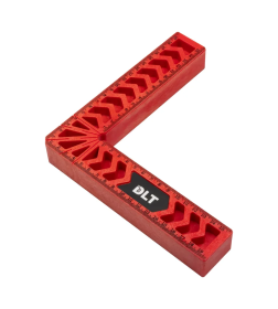 Угольник столярный пластиковый 160 х160 мм красный DLT 86700