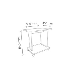 Стол журнальный СН-126.02 "Астерикс" белый