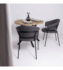 Стул AV 433, графитовая замша Kiprus 13/черный