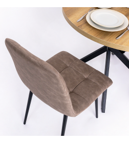 Стул AV 406-N, песочная замша Kiprus 03/черный