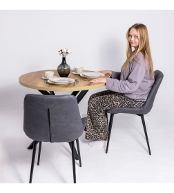 Стул AV 405, графитовая замша Kiprus 13/черный