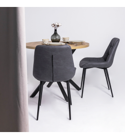 Стул AV 405, графитовая замша Kiprus 13/черный