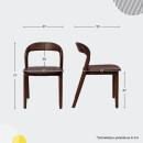 Стул МИЛИНА, дуб натуральный/покрытие рич (123163) 