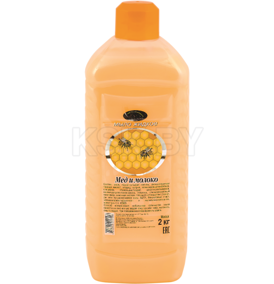 Мыло жидкое "Мед и молоко" 2кг