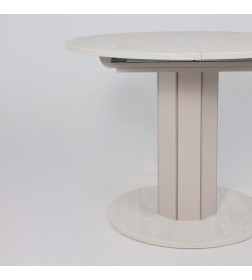 Стол раздвижной на опоре ONTARIO,1000(1300)*760*1000, (ледяное дерево/персидский жемчуг)