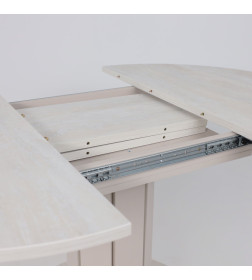 Стол раздвижной на опоре ONTARIO,1000(1300)*760*1000, (ледяное дерево/персидский жемчуг)