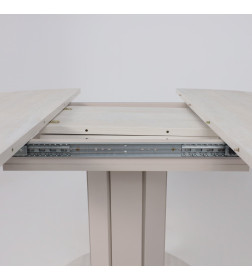 Стол раздвижной на опоре ONTARIO,1000(1300)*760*1000, (ледяное дерево/персидский жемчуг)