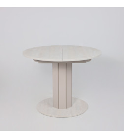 Стол раздвижной на опоре ONTARIO,1000(1300)*760*1000, (ледяное дерево/персидский жемчуг)