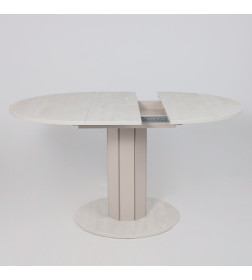 Стол раздвижной на опоре ONTARIO,1000(1300)*760*1000, (ледяное дерево/персидский жемчуг)