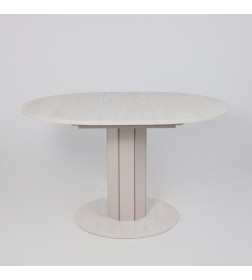 Стол раздвижной на опоре ONTARIO,1000(1300)*760*1000, (ледяное дерево/персидский жемчуг)