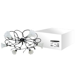 Люстра НПБ-23-03-6х40 «Ажур» черный с серебром 6х40Вт E14 TDM SQ0370-0020