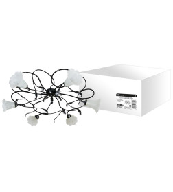 Люстра НПБ-23-03-6х40 «Ажур» черный с серебром 6х40Вт E14 TDM SQ0370-0020