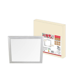 Панель светодиодная ультратонкая серии СВО 295х295 мм, 14 Вт, 3000 К, хром (без драйвера) TDM Народная SQ0329-0208