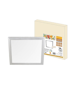 Панель светодиодная ультратонкая серии СВО 295х295 мм, 14 Вт, 4000 К, хром (без драйвера) TDM Народная SQ0329-0209