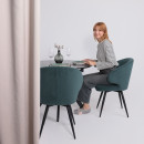 Стул ROB-R1 360, b10 GREEN LUX\черный (123637) 