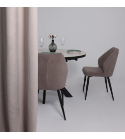 Стул MICHAEL, b05 LATTE LUX\черный