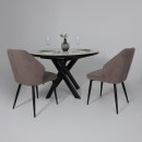 Стул MICHAEL, b05 LATTE LUX\черный (123634) 