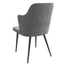 Стул FREDDY, b22 GREY LUX\черный (122577) 