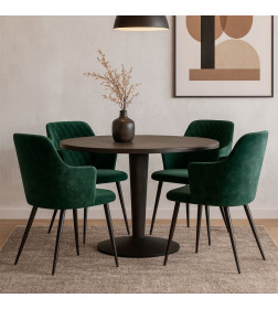 Стул FREDDY, b10 GREEN LUX\черный