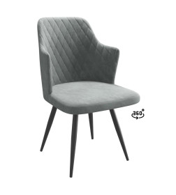 Стул FREDDY-R1 360, k10 Антрацит замша LUX\черный