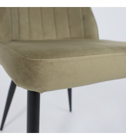 Стул LEONARD M, d12 OLIVE LUX\черный