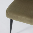 Стул LEONARD M, d12 OLIVE LUX\черный (123631) 