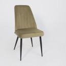 Стул LEONARD M, d12 OLIVE LUX\черный (123631) 