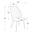 Стул LEONARD M, d12 OLIVE LUX\черный (123631) 