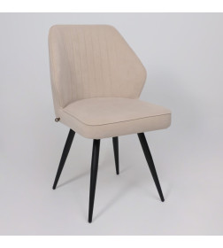 Стул MICHAEL-R1 360, b03 CREAM LUX\черный