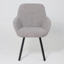 Стул ROMEO SMILE 360, b22 GREY LUX\черный (123640) 