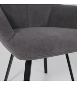 Стул ROMEO SMILE 360, b28 ANTRACITE LUX\черный