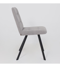 Стул ROMMY, b22 GREY LUX\черный